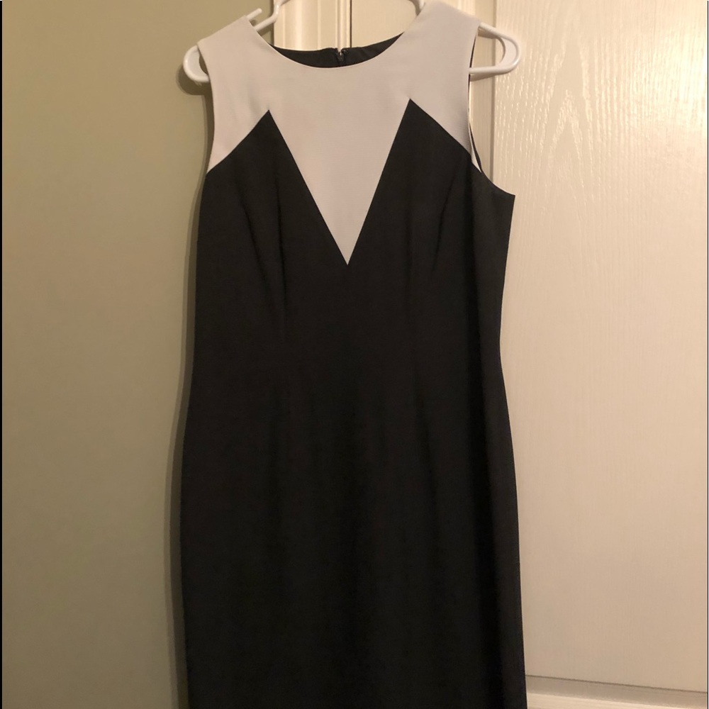 Ann Taylor sleeveless color block dress